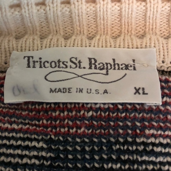 Tricots St Raphael Womens Cardigan, Cream Blue XL - Picture 2 of 8